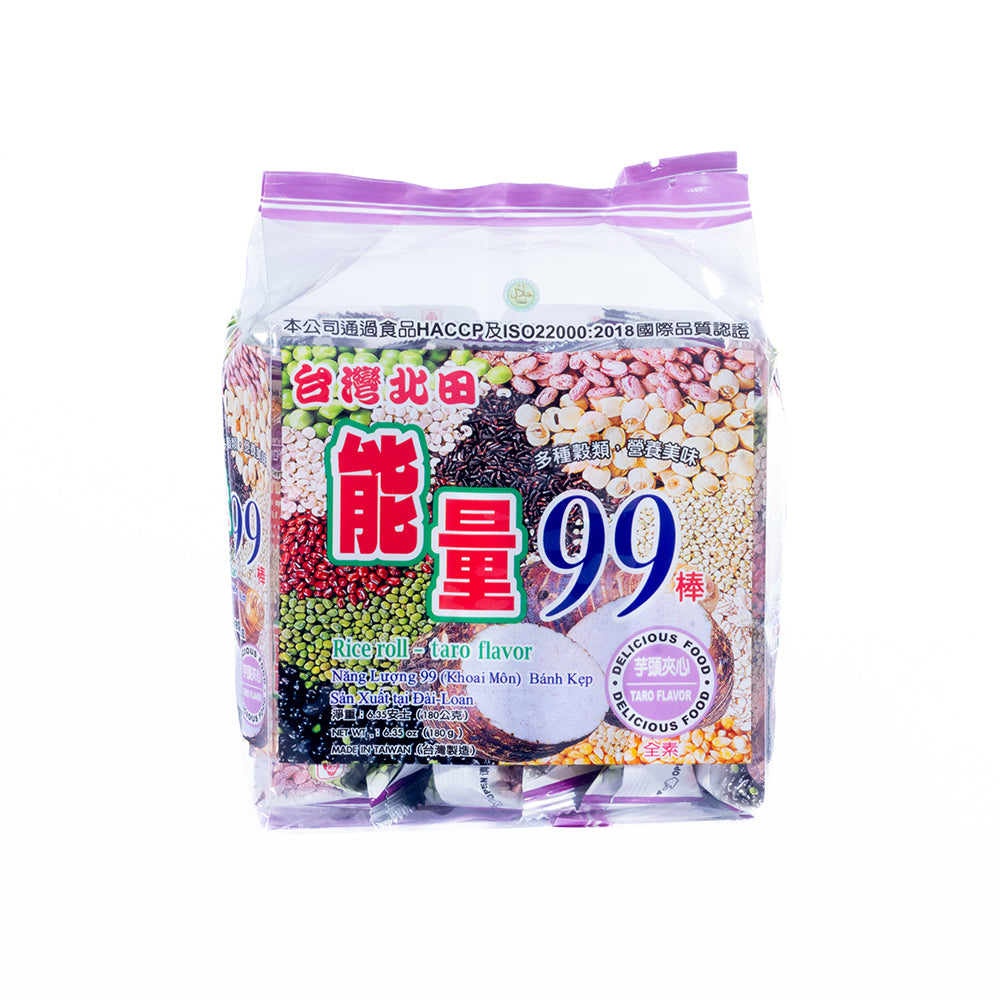 Energy 99 Rice Roll Sticks Taro Flavor (18 Pieces)