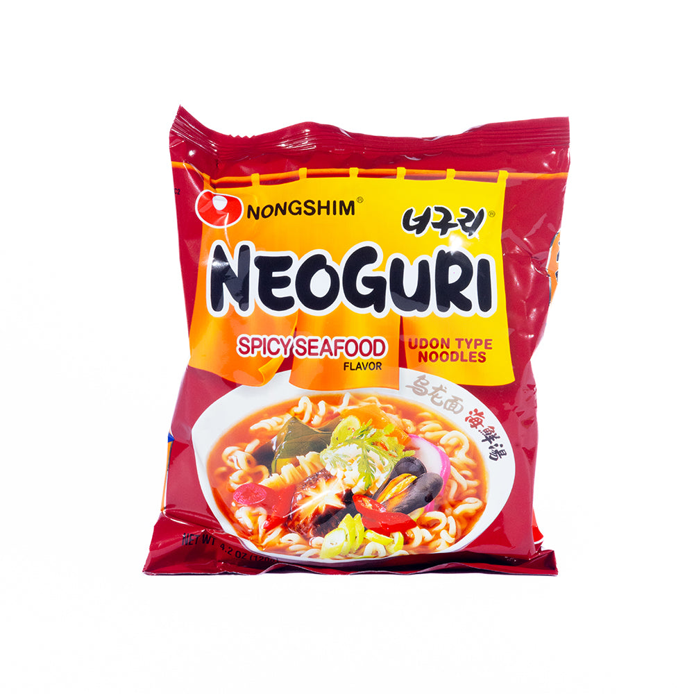 NeoGuRi Spicy Seafood Flavor Noodle (4 Pack)