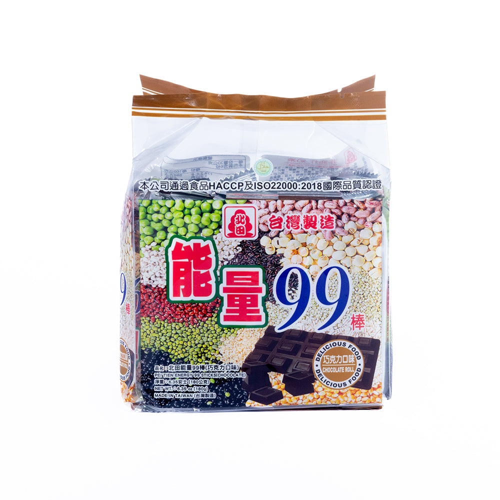 Energy 99 Rice Roll Sticks Chocolate Flavor (18 Pieces)