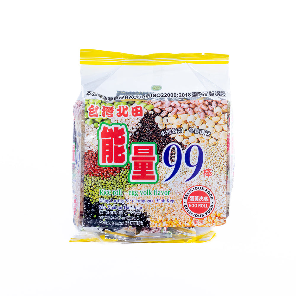 Energy 99 Rice Roll Sticks Egg Yolk Flavor (18 Pieces)
