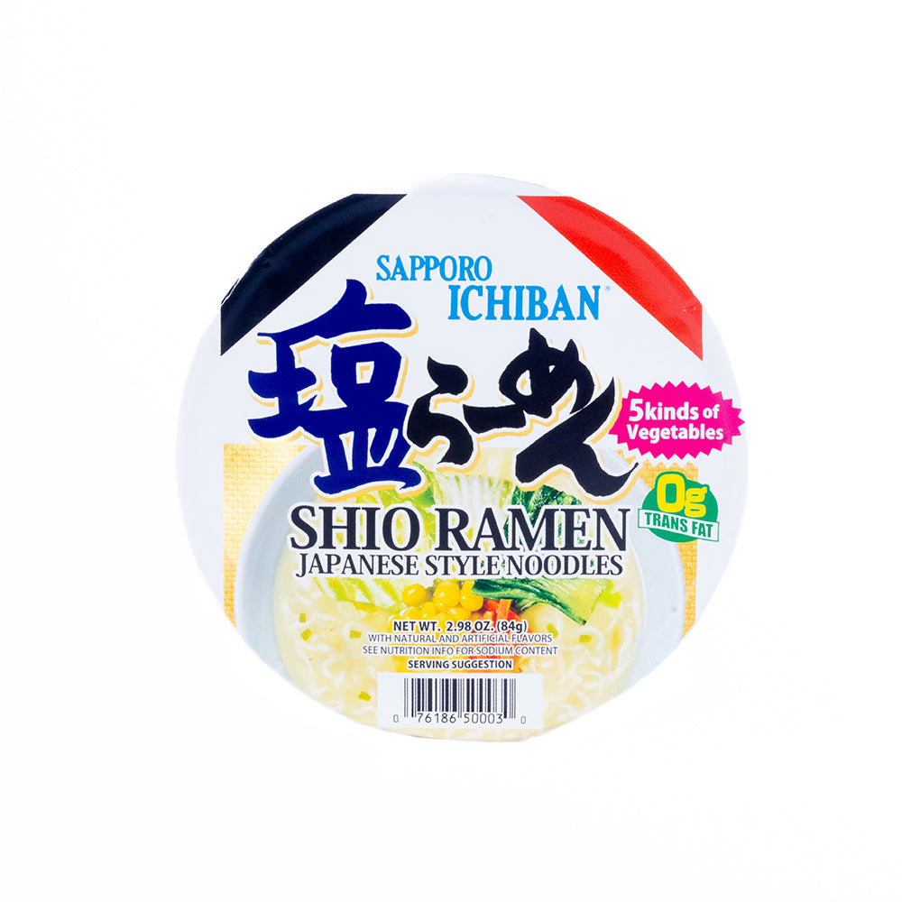 Sapporo Ichiban Japanese Style Cup Noodle Shio "Salt Broth" Flavor