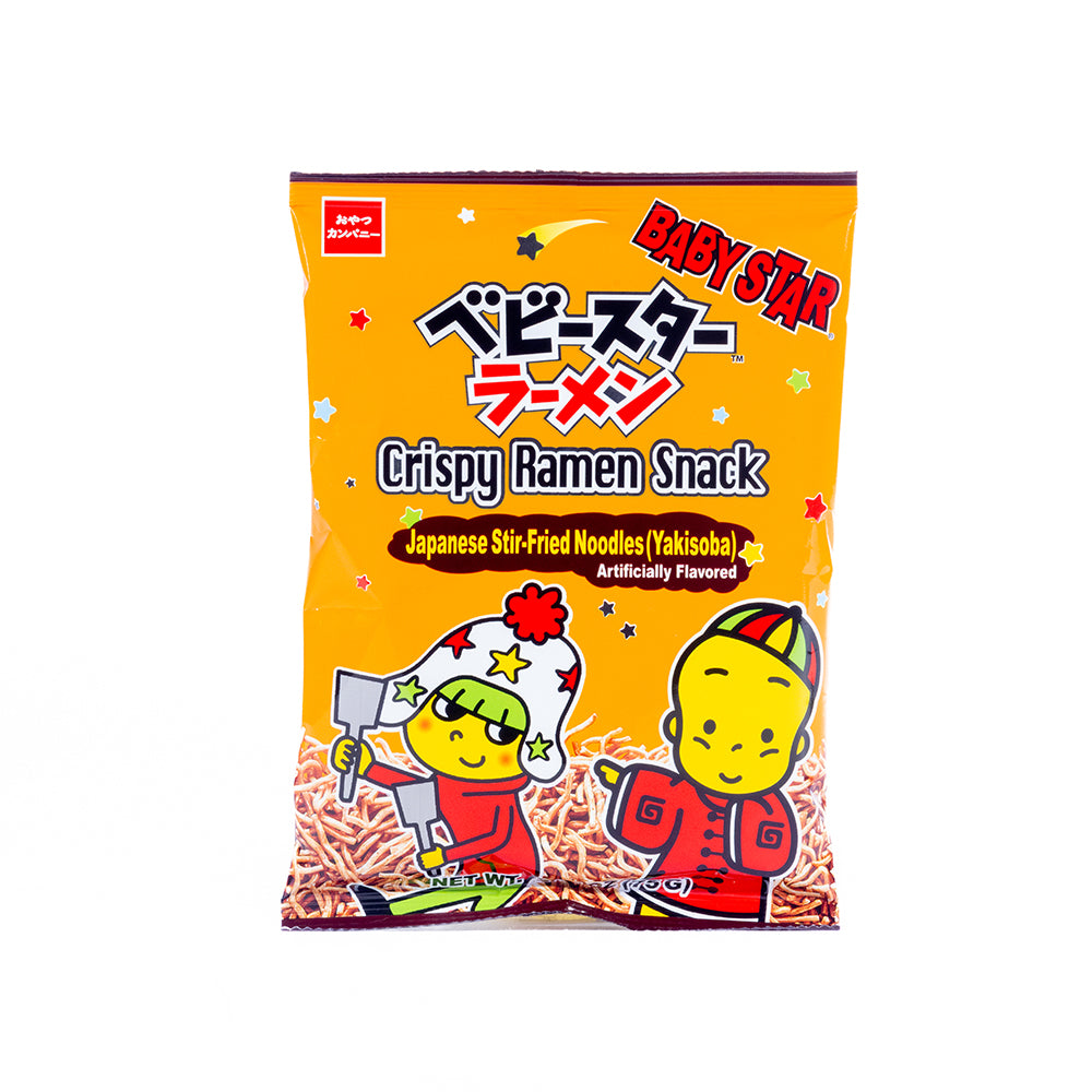 Crispy Ramen Snack Japanese Stir-Fried Noodles (Yakisoba) Flavor