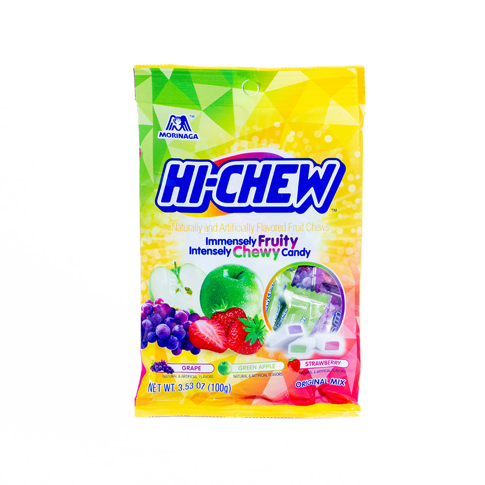 Hi-Chew Grape, Green Apple & Strawberry Chew Candy (18 Pieces)