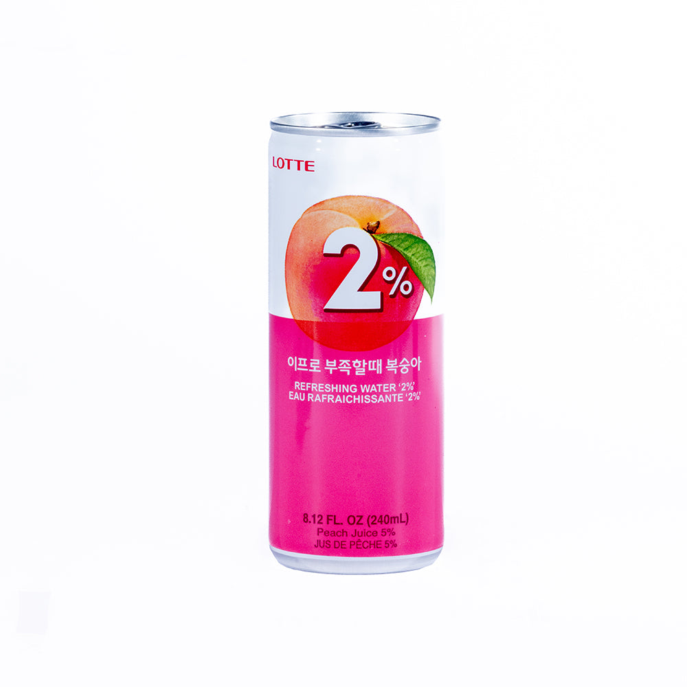 2% Refreshing Water Peach (Single/6 Pack)