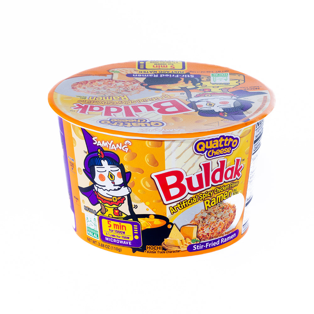 Buldak Spicy Chicken Ramen Quattro Cheese Big Bowl Noodle
