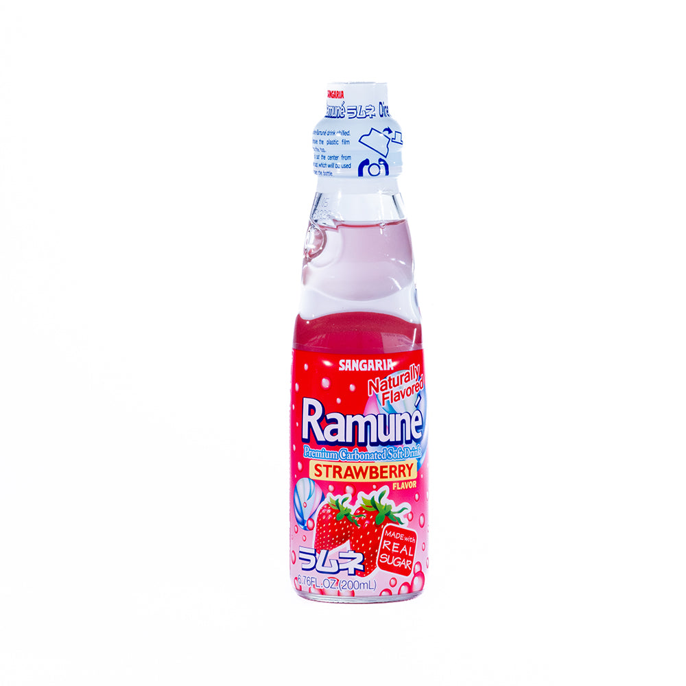 Ramune Carbonated Soft Drink Strawberry