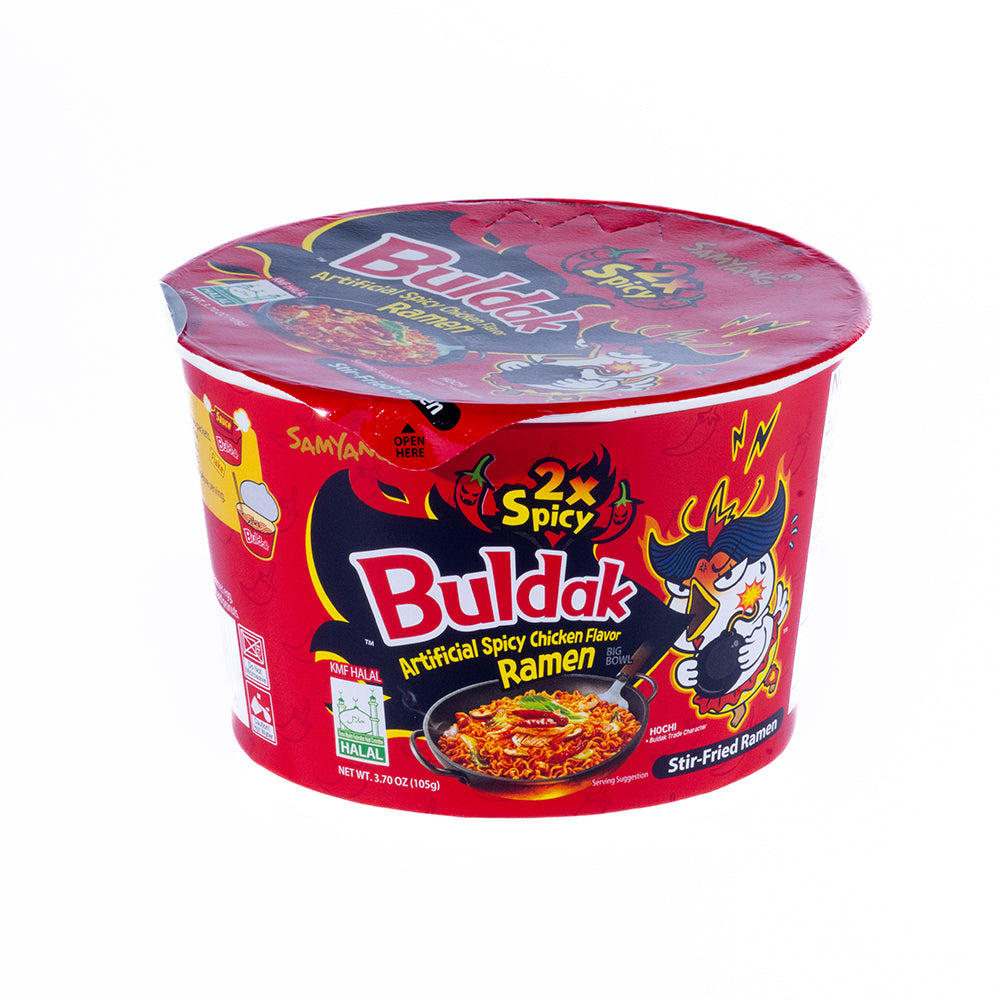 Buldak Spicy Chicken Ramen 2X Spicy Big Bowl Noodle