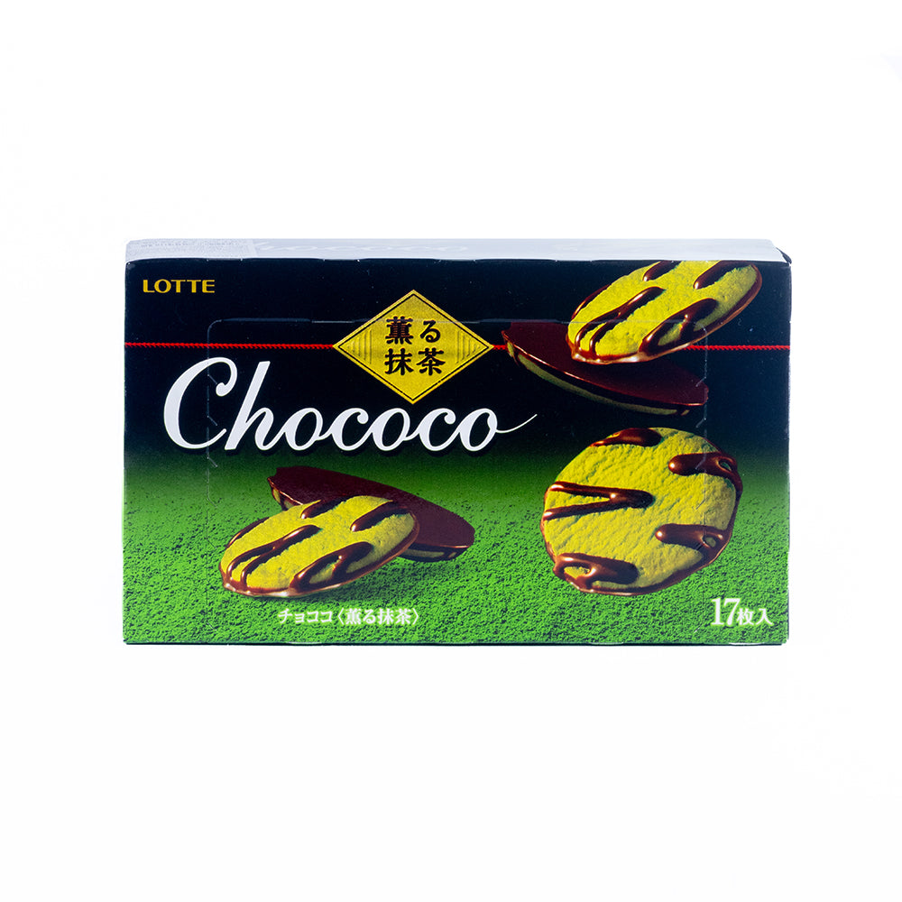 Chococo Chocolate Dipped Matcha Cookies (17 Pieces)
