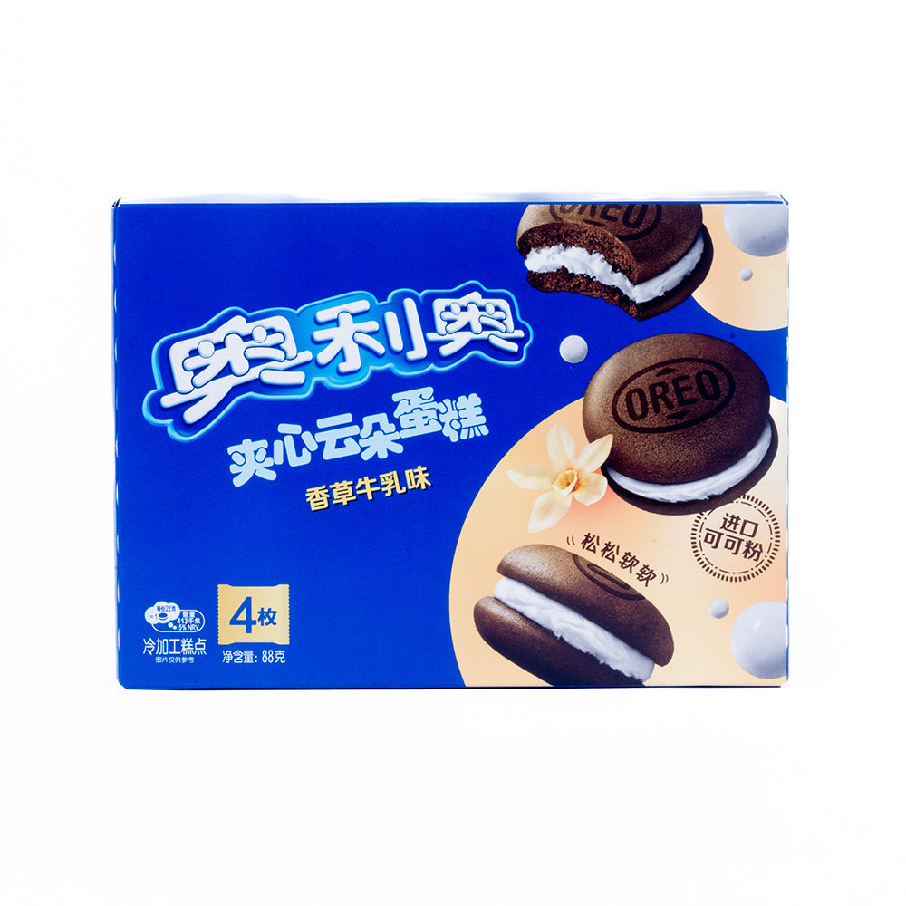 Oreo Soft Snack Cakes with Vanilla Cream (4 Pieces)