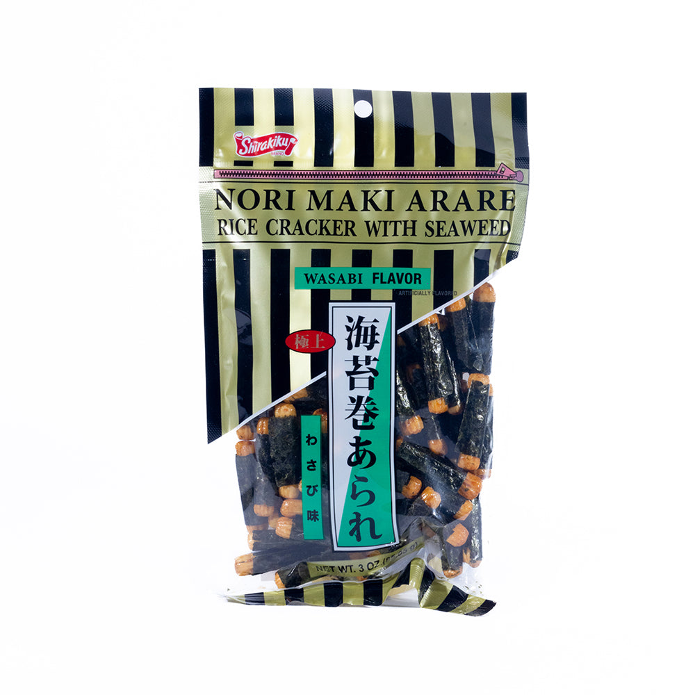 Nori Maki Arare Rice Cracker with Seaweed Wasabi Flavor