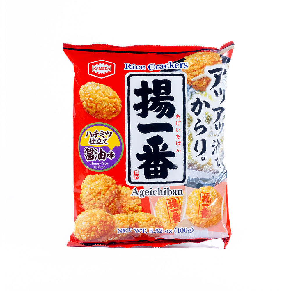 Ageichiban Honey-Soy Flavor Rice Crackers (20 Pieces)