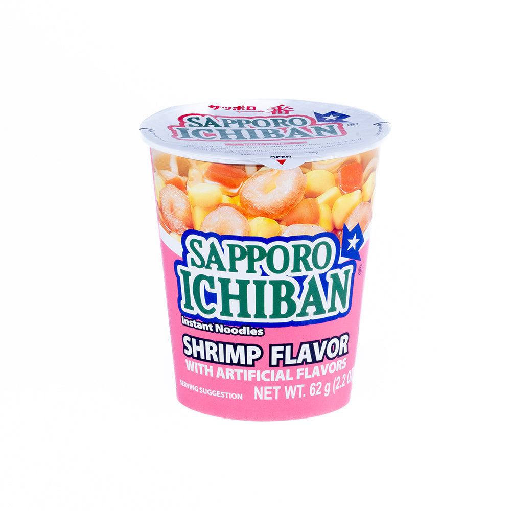 Sapporo Ichiban Instant Cup Noodle Shrimp Flavor