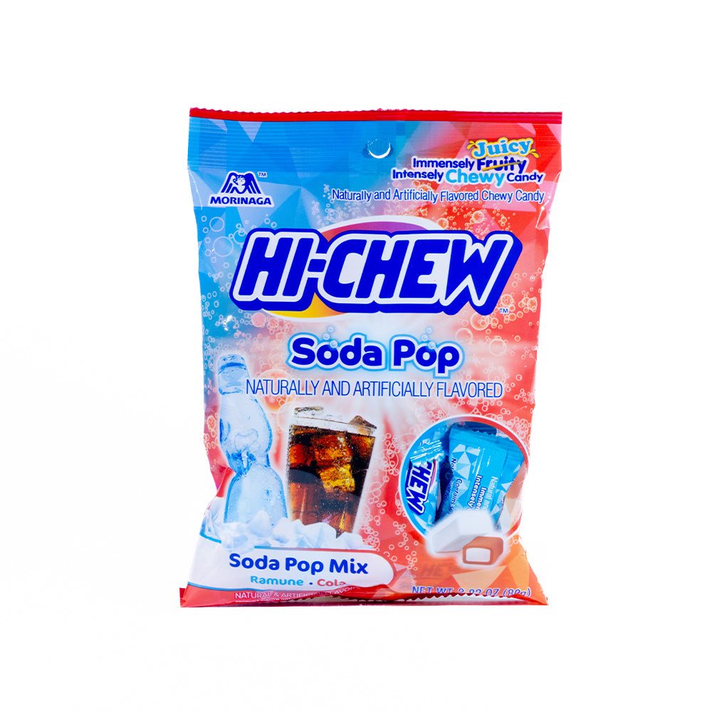 Hi-Chew Soda Pop (Ramune & Cola) Chewy Candy (14-15 Pieces)