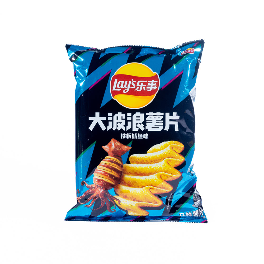 Lay's Wavy Potato Chips Teppanyaki Squid Flavor